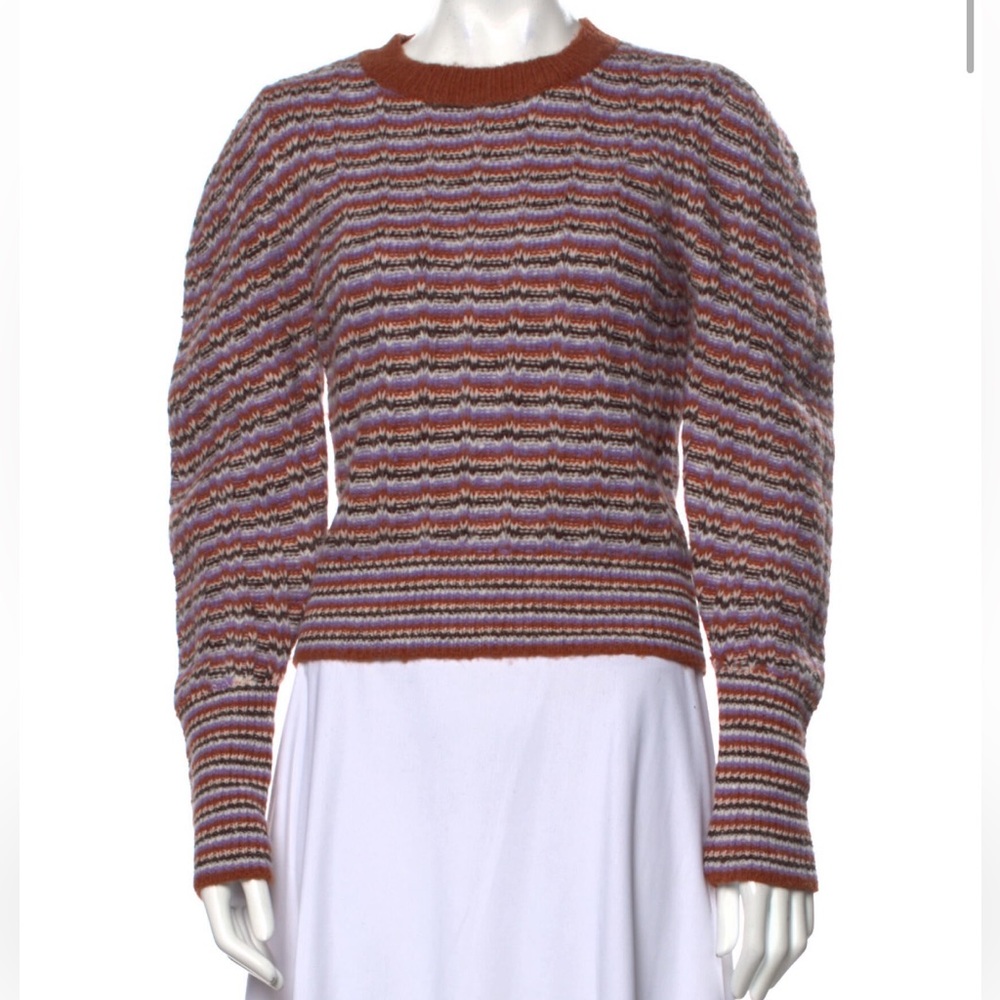 ALC striped crew neck sweater